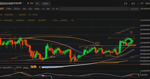 股票圖表與 KD 指標