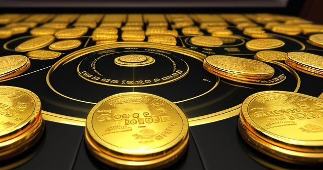 堆疊在保險箱中的金條