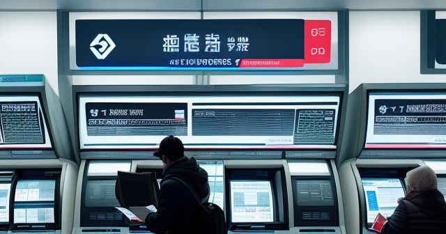 一位男子正在街頭交易股票