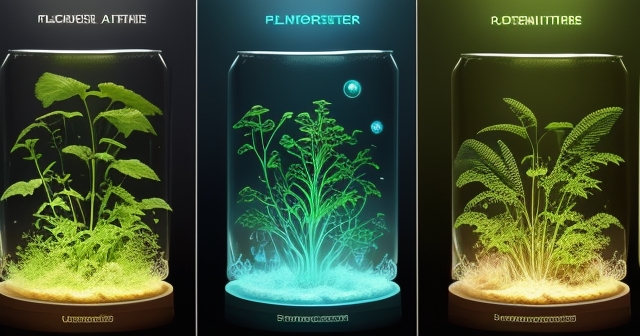 科學家與植物合作的場景