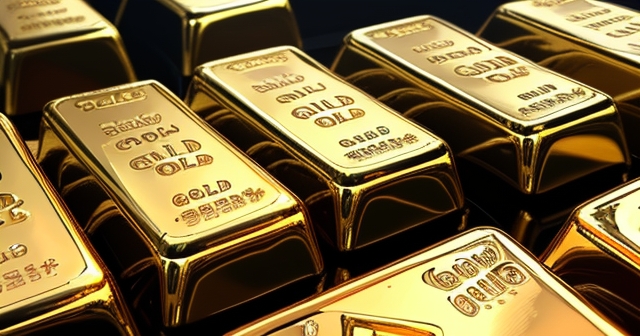 堆高的黃金條