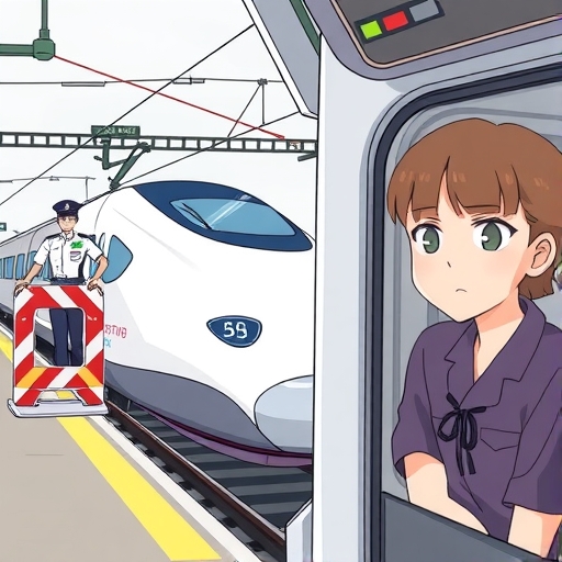 乘客在新幹線列車內看起來很擔心