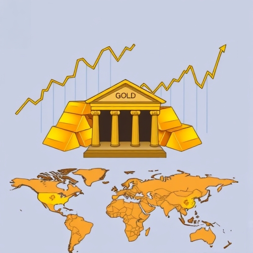中央銀行大樓與金儲備象徵