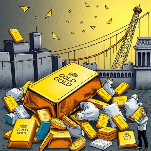 投資者正在分析黃金圖表的市場趨勢
