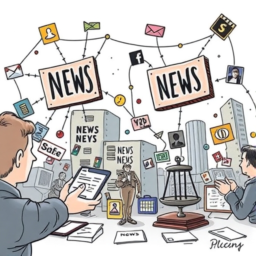 數位平台主導新聞媒體的插圖