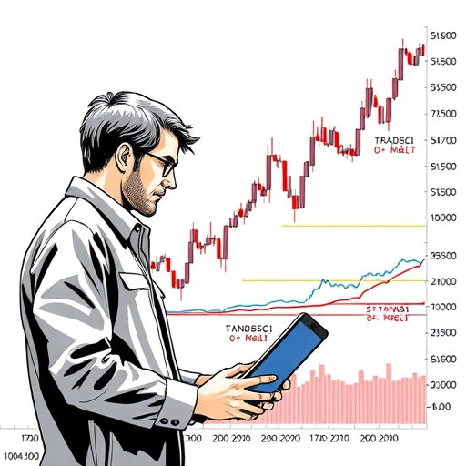 顯示應用斐波那契回撤的圖表
