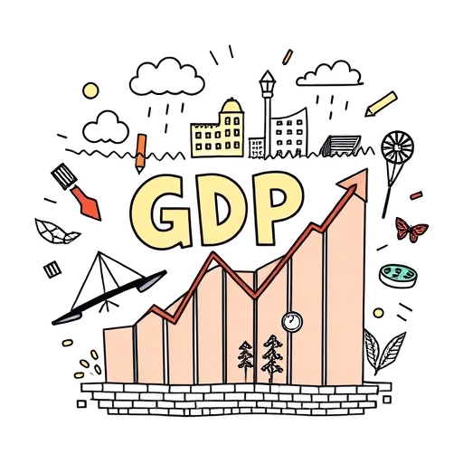 顯示GDP增長的圖表