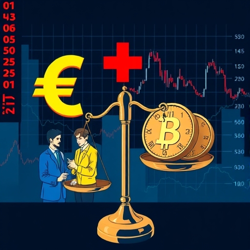 一個天秤上放著瑞士法郎與其他貨幣