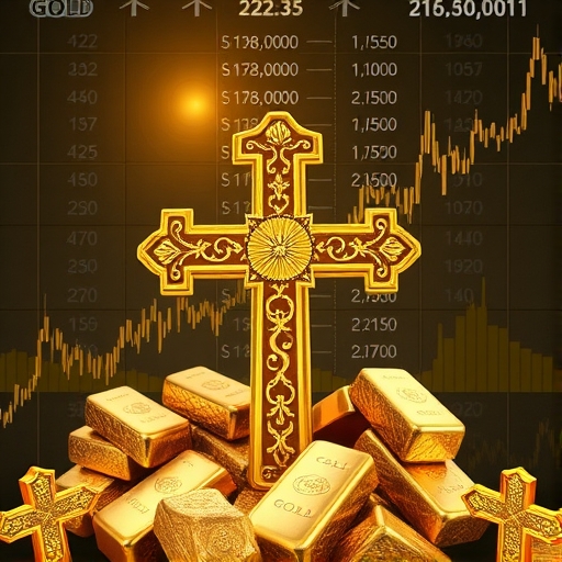 技術分析中黃金交叉的示意圖