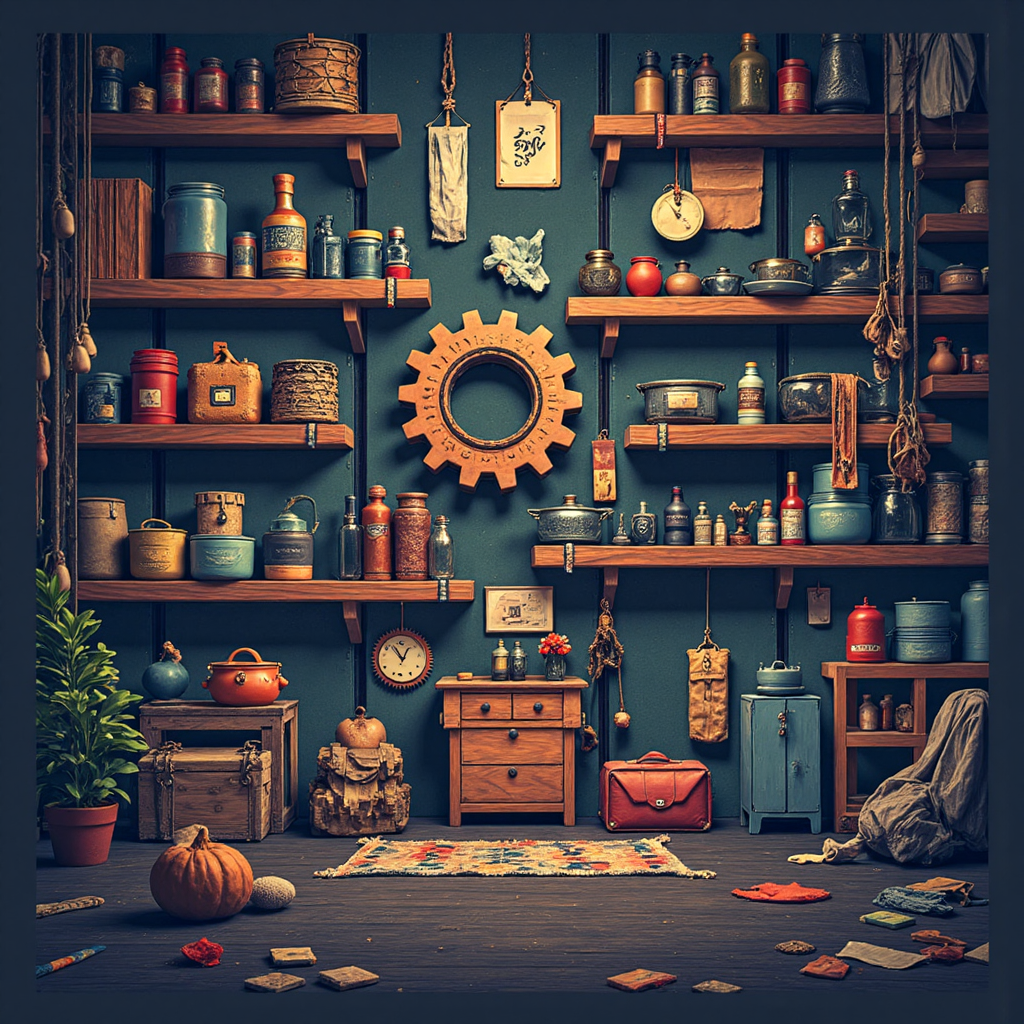 生產者物價指數概念插圖，展示齒輪、原料轉成品與價格變化，象徵經濟壓力