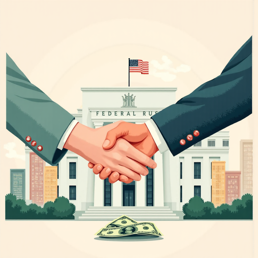 像素藝術風格的聯準會建築與<a href=